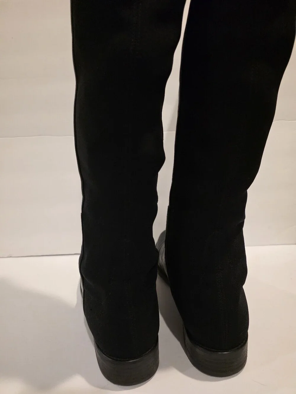 Stuart Weitzman 5050 Over-the-Knee Black Leather Boots Size 11